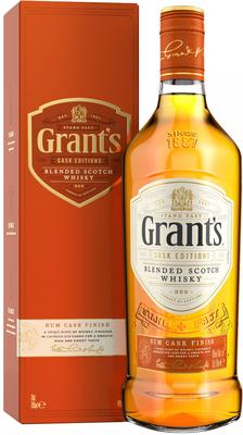 Виски шотландский «Grant s Rum Cask Finish» в подарочной упаковке