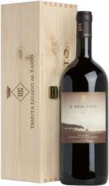 Вино красное сухое «Il Bruciato Bolgheri» 2017 г. в деревянной подарочной упаковке