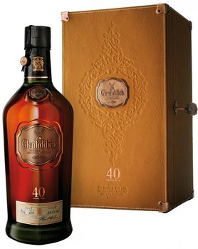 Виски «Glenfiddich 40 Years Old» в деревянной подарочной упаковке