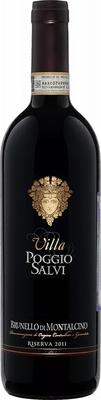 Вино красное сухое «Brunello Di Montalcino Riserva Villa Poggio Salvi» 2012 г.