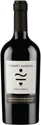 Вино красное полусухое «LuccarelliCampo Marina Primitivo di Manduria» 2017 г.