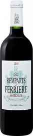Вино красное сухое «Les Ramparts de Ferriere Margaux Chateau Ferriere» 2015 г.