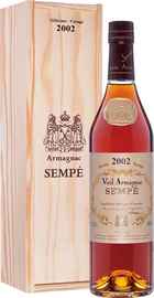 Арманьяк «Sempe Vieil Armagnac» 2002 г. в деревянной подарочной упаковке