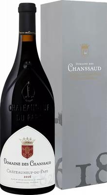 Вино красное сухое «Chateauneuf Du Pape Domaine Des Chanssaud» 2012 г. в подарочной упаковке