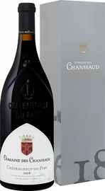 Вино красное сухое «Chateauneuf Du Pape Domaine Des Chanssaud» 2012 г. в подарочной упаковке