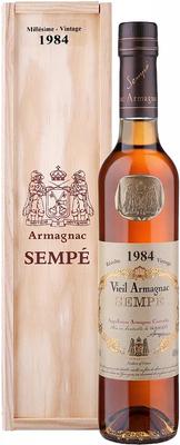 Арманьяк «Sempe Vieil Armagnac» 1984 г в деревянной подарочной упаковке