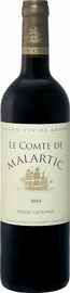 Вино красное сухое «Le Comte De Malartic Pessac Leognan» 2014 г.