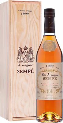 Арманьяк «Sempe Vieil Armagnac» 1999 г. в деревянной подарочной упаковке