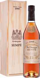 Арманьяк «Sempe Vieil Armagnac» 1995 г. в деревянной подарочной упаковке