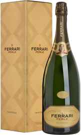 Вино игристое белое брют «Ferrari Perle Brut Trento» 2009 г., в подарочной упаковке
