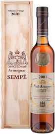 Арманьяк «Sempe Vieil Armagnac» 2001 г. в подарочной упаковке