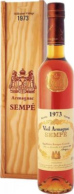 Арманьяк «Sempe Vieil Armagnac» 1973 г. в подарочной упаковке