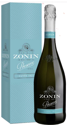 Вино игристое белое брют «Zonin Prosecco» в подарочной упаковке