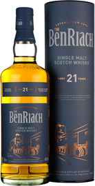 Виски шотландский «Benriach 21 Years Old» в тубе