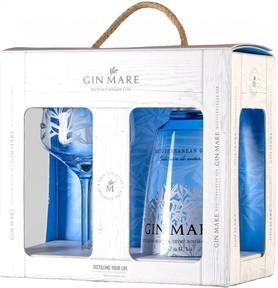 Джин «Gin Mare» в подарочной упаковке с бокалом