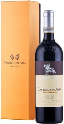 Вино красное сухое «Castello di Ama San Lorenzo Chianti Classico Gran Selezione» 2015 г. в подарочной упаковке