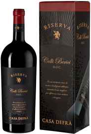 Вино красное сухое «Casa Defra Colli Berici Riserva» 2016 г. в подарочной упаковке