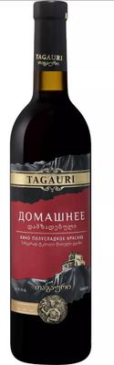 Вино красное полусладкое «Tagauri Domashneye»