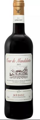 Вино красное сухое «Tour De Mandellotte Medoc» 2016 г.