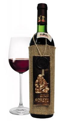 Вино столовое красное полусладкое «Душа Монаха» сувенирное
