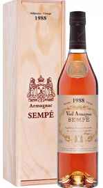 Арманьяк «Sempe Vieil Armagnac» 1988 г. в деревянной подарочной коробке
