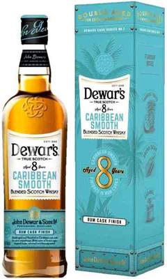 Виски шотландский «Dewar's Caribbean Smooth 8 Years Old» в подарочной упаковке