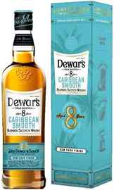 Виски шотландский «Dewar's Caribbean Smooth 8 Years Old» в подарочной упаковке