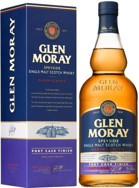 Виски шотландский «Glen Moray Single Malt Elgin Сlassic Port Cask Finish» в подарочной упаковке
