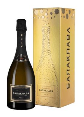 Вино игристое белое брют «Balaklava Chardonnay Brut» в подарочной упаковке