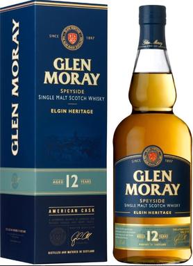 Виски шотландский «Glen Moray Single Malt Elgin Heritage 12 YO» в подарочной упаковке