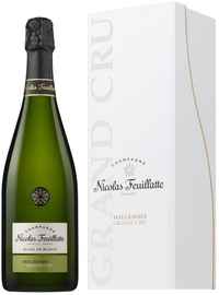 Шампанское белое брют «Nicolas Feuillatte Grand Cru Brut Blanc de Blancs Chardonnay» 2012 г., в подарочной упаковке