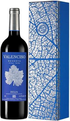 Вино красное сухое «Valenciso Reserva Rioja» 2012 г. в подарочной упаковке