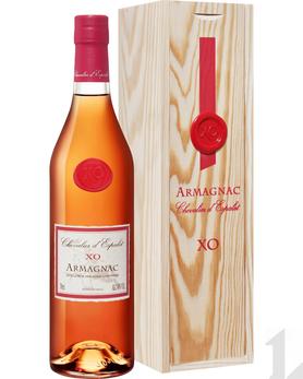 Арманьяк «Chevalier D'Espalet Armagnac Spirit France Diffusion» в деревянной подарочной упаковке