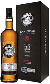 Виски шотландский «Loch Lomond 25 Years Old Three Wood Matured» в подарочной упаковке