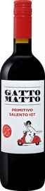 Вино красное сухое «Gatto Matto Primitivo Salento Puglia Villa Degli Olmi» 2017 г.
