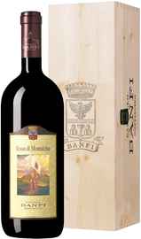 Вино красное сухое «Castello Banfi Rosso di Montalcino» 2016 г. в деревянной коробке