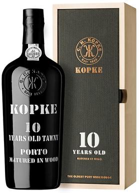 Портвейн «Kopke 10 Years Old Porto» в подарочной упаковке