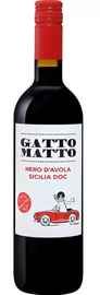 Вино красное сухое «Gatto Matto Nero D'Avola Sicilia Villa Degli Olmi» 2017 г.
