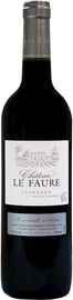 Вино красное сухое «Chateau Le Faure Bordeaux» 2016 г.