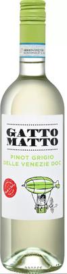 Вино белое сухое «Gatto Matto Pinot Grigio Delle Venezie Villa Degli Olmi, 0.75 л» 2019 г.