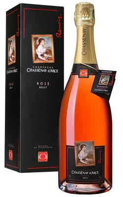 Шампанское розовое брют «Champagne Chassenay d'Arce Renoir Rose Brut» в подарочной упаковке