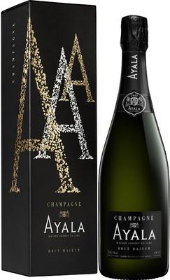 Шампанское белое брют «Ayala Brut Majeur festive box» в подарочной упаковке