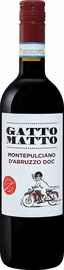 Вино красное сухое «Gatto Matto Montepulciano D'Abruzzo Villa Degli Olmi» 2017 г.
