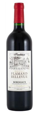 Вино красное сухое «Chateau Flamand Bellevue Rouge Bordeaux» 2015 г.