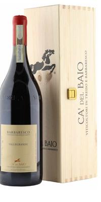 Вино красное сухое «Ca' Del Baio Barbaresco Vallegrande» 2016 г. в деревянной подарочной упаковке