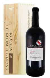 Вино красное сухое «Rocca Di Montegrossi Geremia» 2015 г. в деревянной подарочной упаковке
