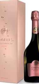 Вино игристое розовое брют «Taittinger Comtes De Champagne Rose Brut» 2007 г. в подарочной упаковке