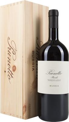 Вино красное сухое «Prunotto Barolo Bussia» 2015 г. в деревянной подарочной упаковке