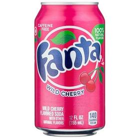 Газированный напиток «Fanta Wild Cherry USA» в жестяной банке