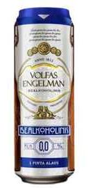 Пиво «Volfas Engelman Nealkoholinis» в жестяной банке